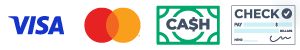 We Accept Visa, MasterCard, Cash & Personal Checks